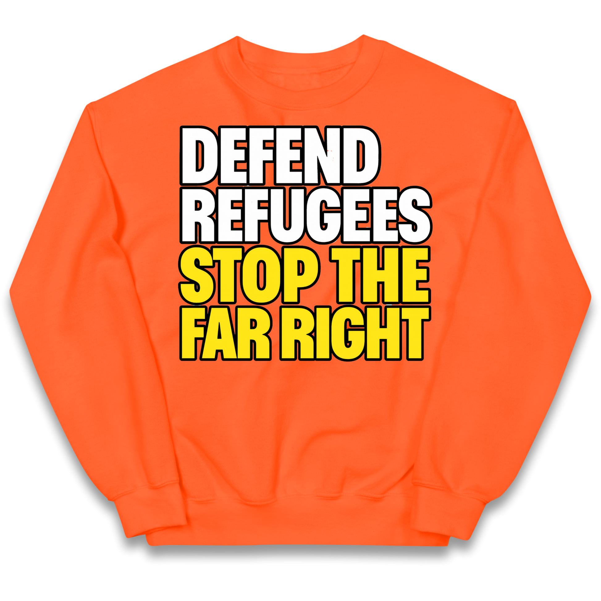 Defend Refugees Stop The Far Right kids sweatshirt