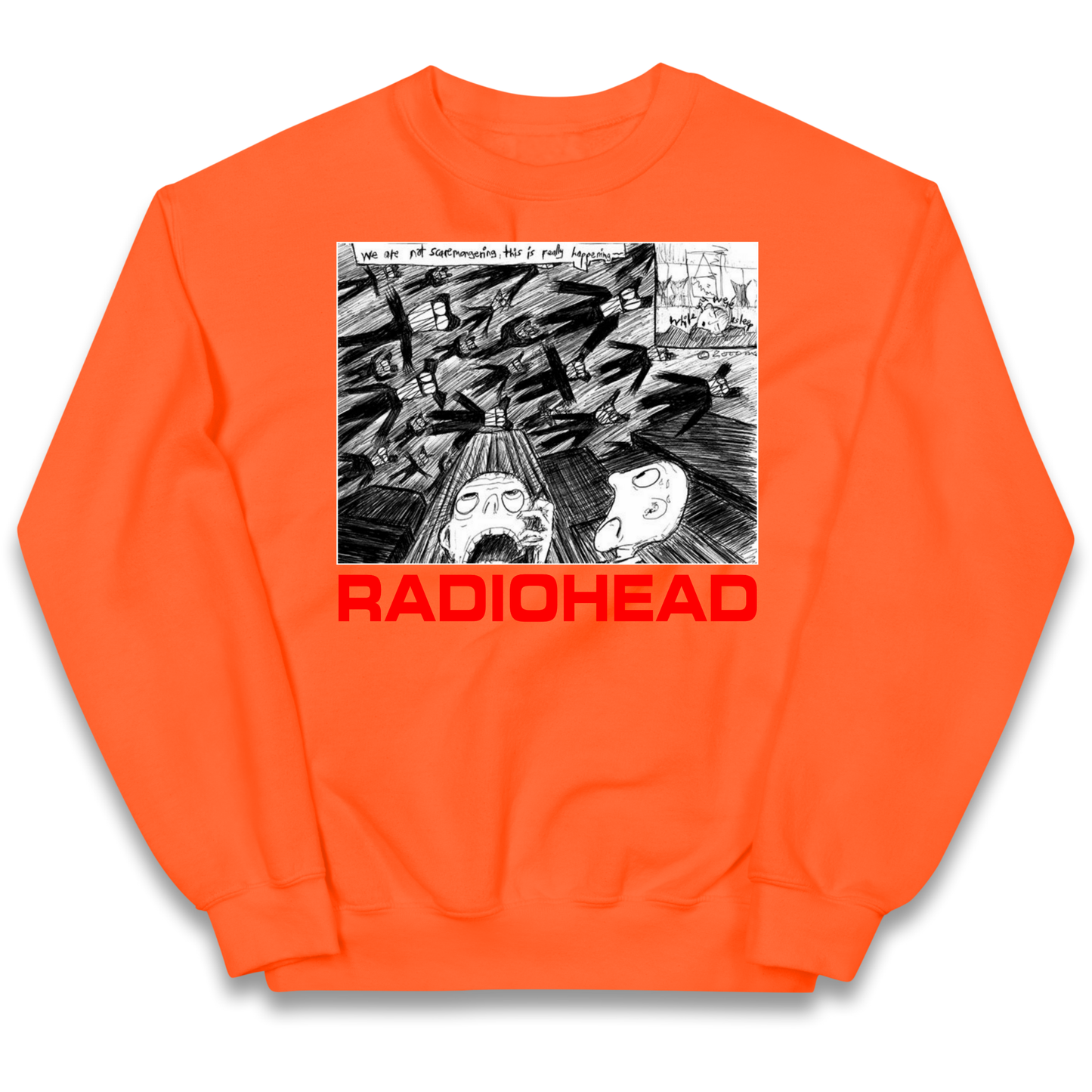 Radiohead We Are Not Screaming kids sweatshirt