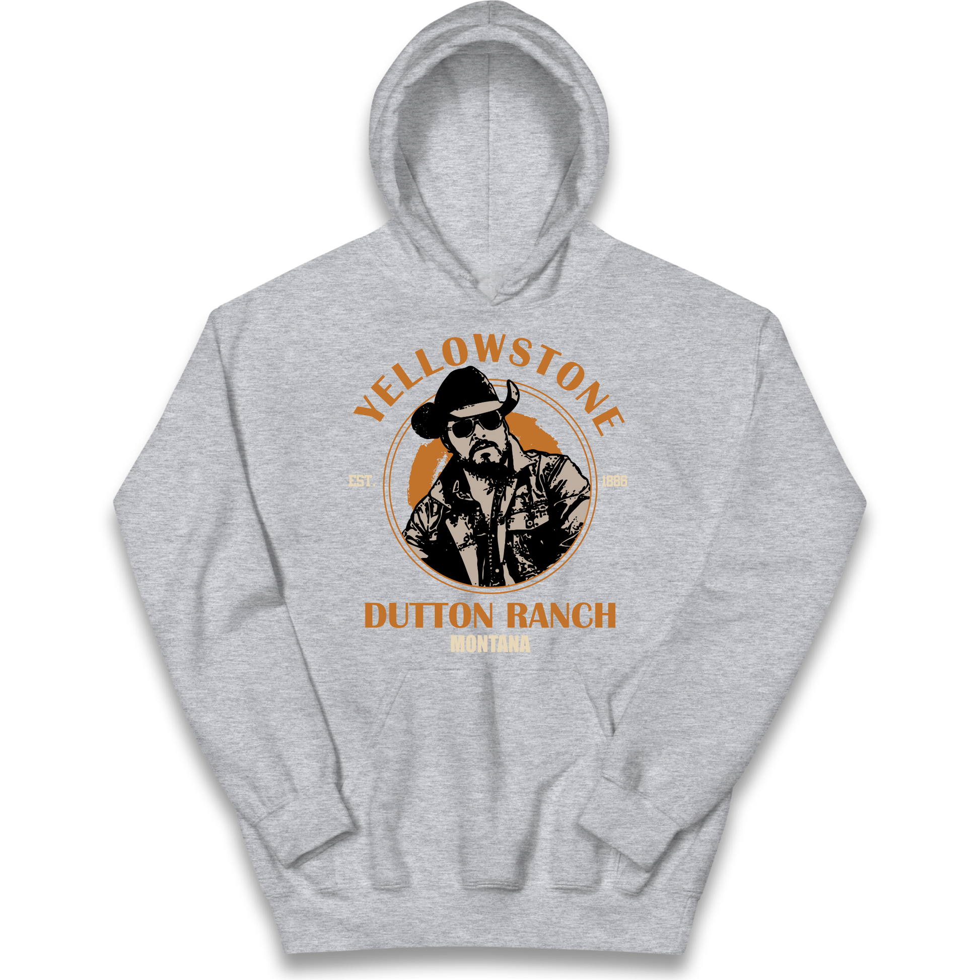 Yellowstone Dutton Ranch Montana Kids Hoodie