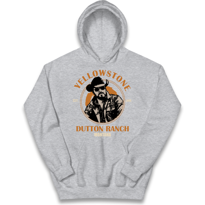 Yellowstone Dutton Ranch Montana Kids Hoodie