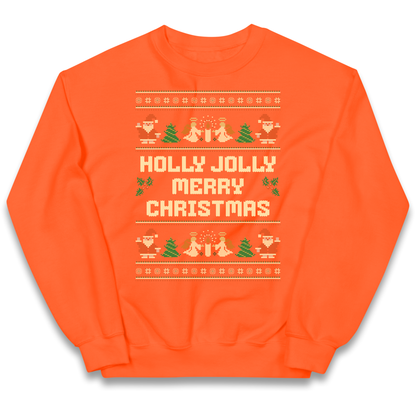 Holly Jolly Merry Christmas kids sweatshirt