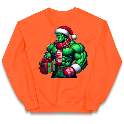 The Hulk Santa kids sweatshirt