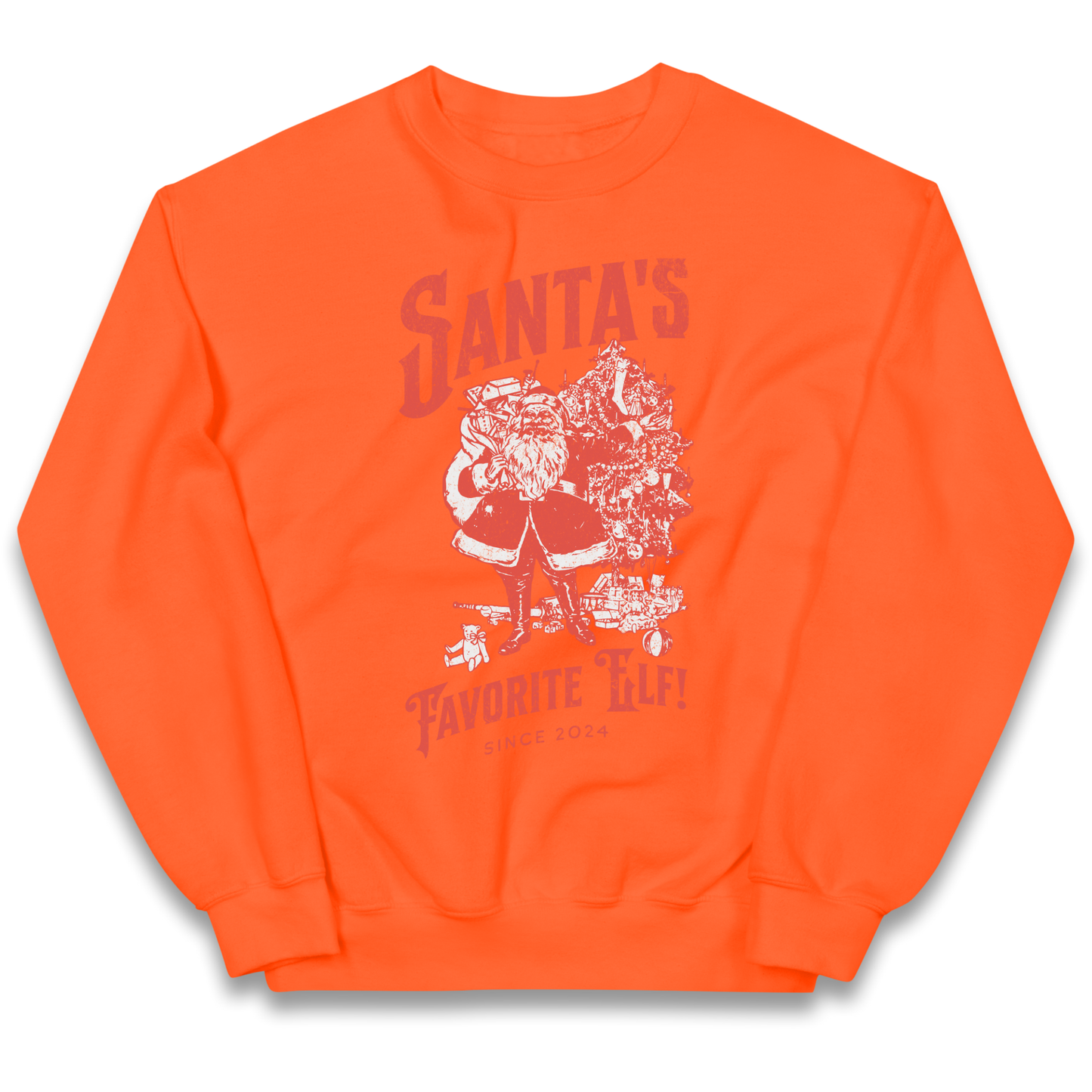 Santas Favourite Elf Christmas kids sweatshirt