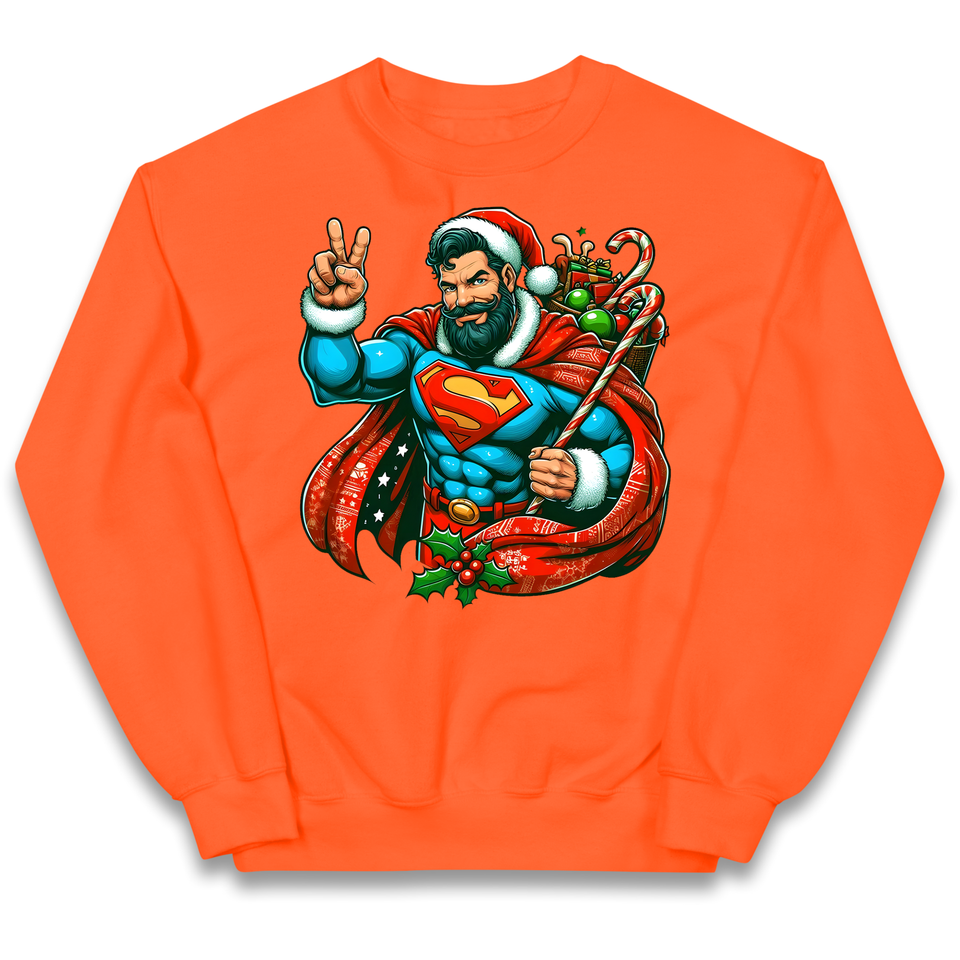 Superman Santa kids sweatshirt