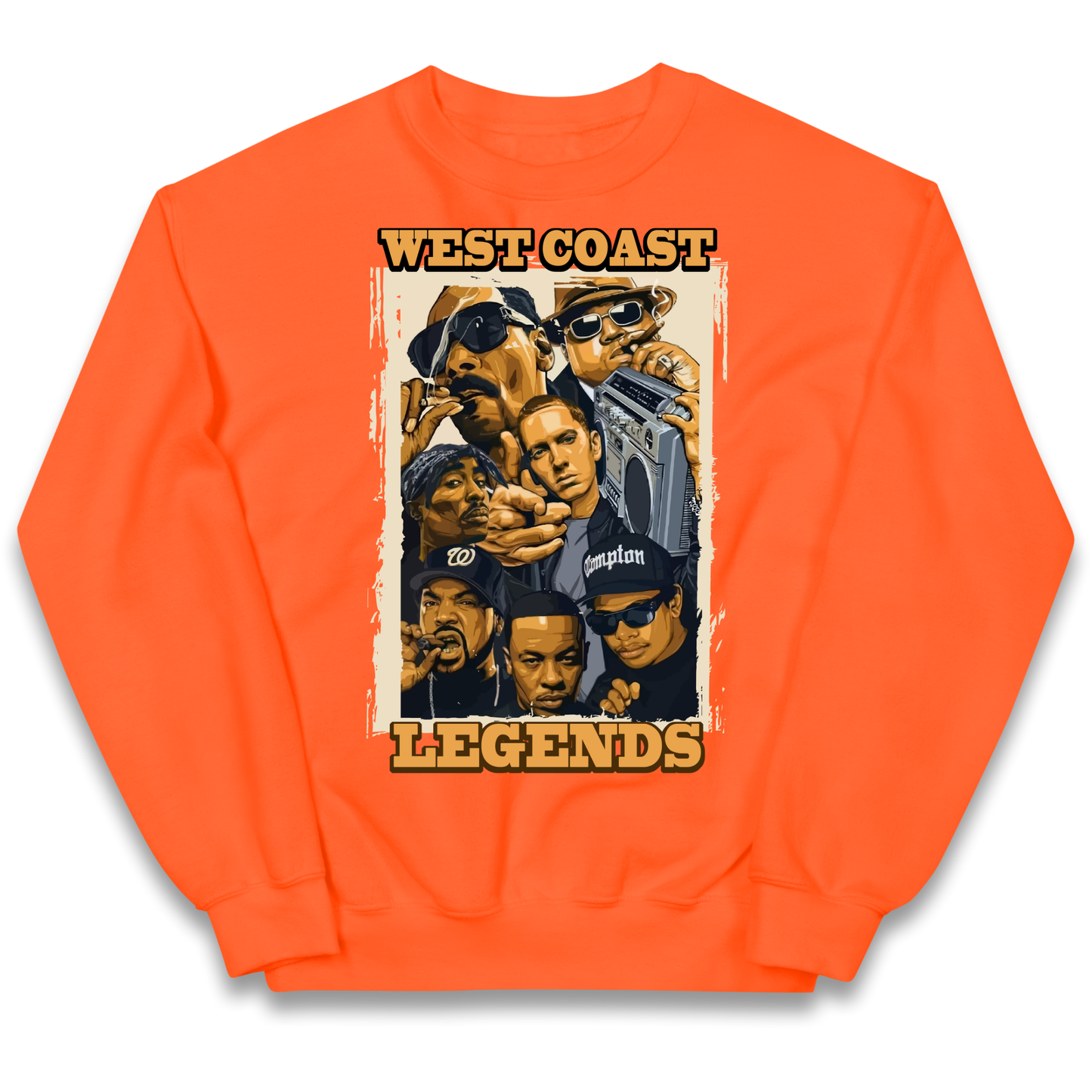 West Coast Legends Rappers kids sweatshirt