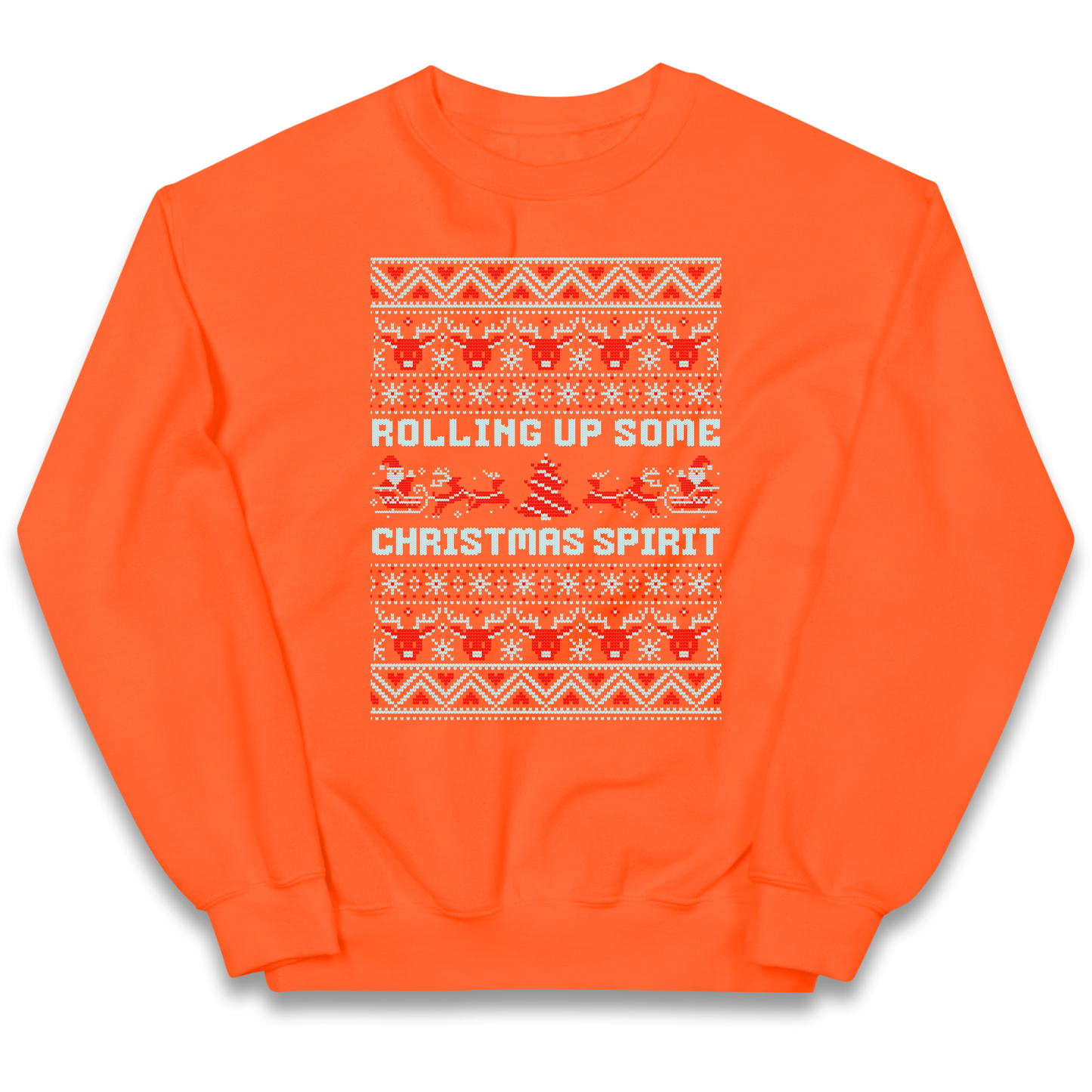 Rolling up Some Christmas Spirit kids sweatshirt