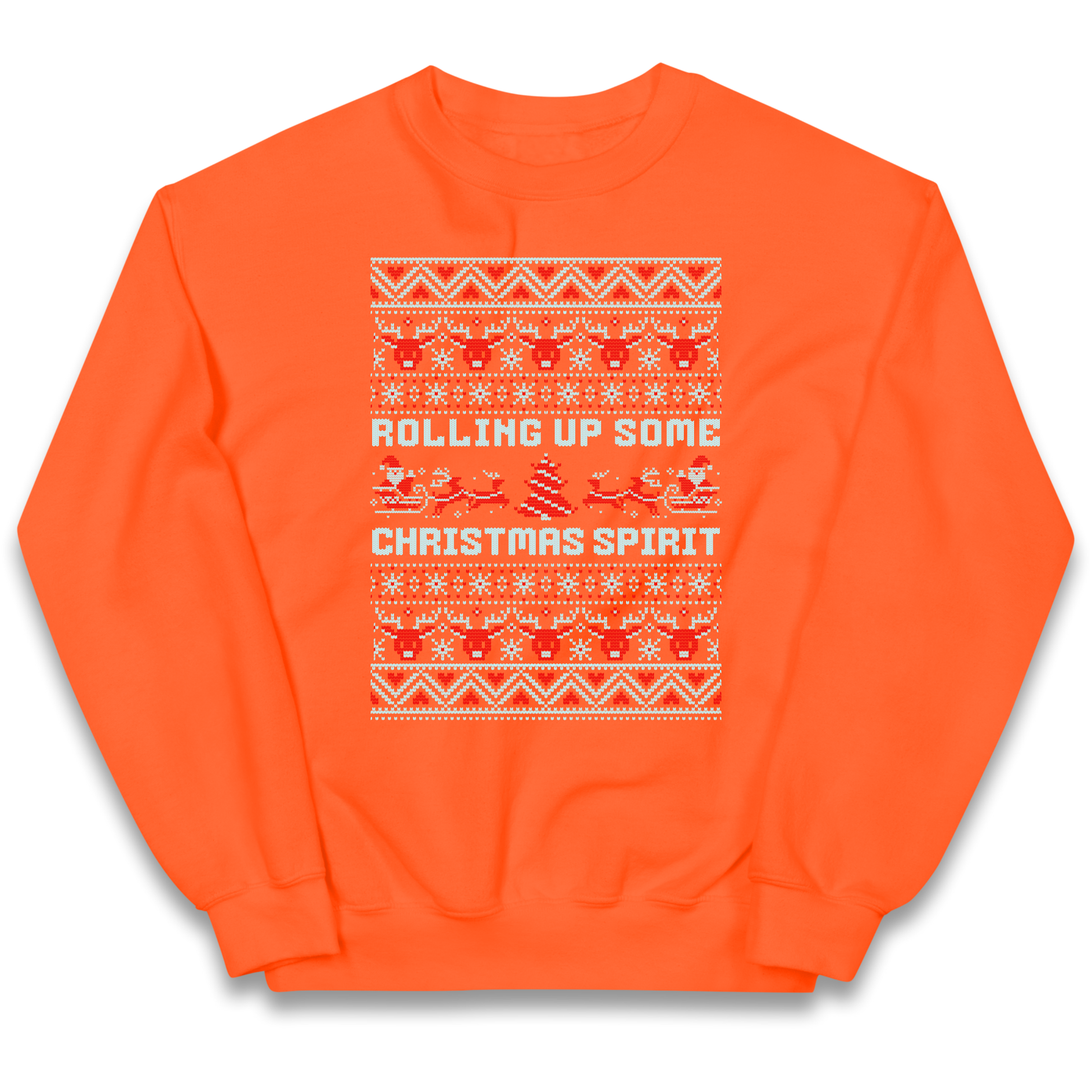 Rolling up Some Christmas Spirit kids sweatshirt