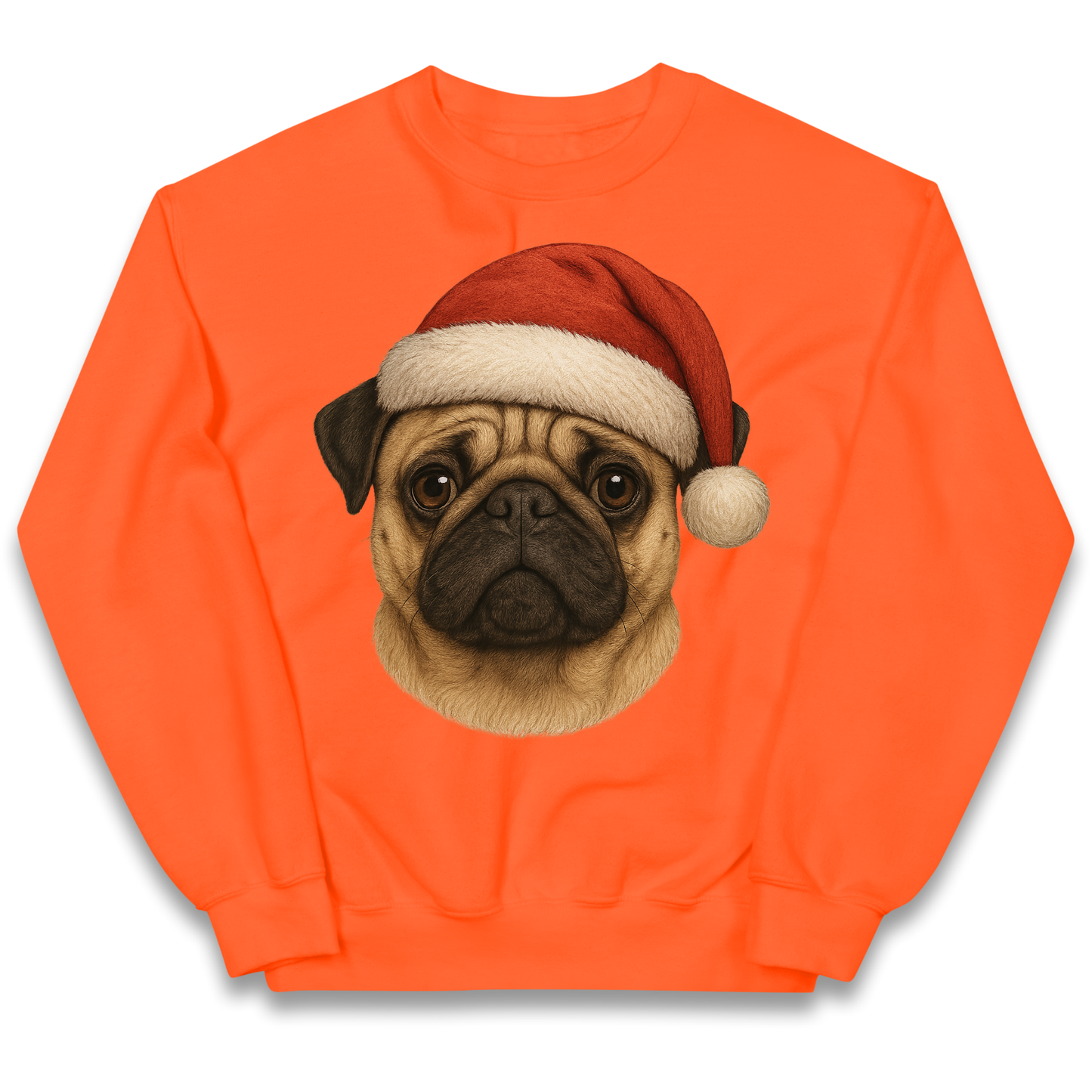 Pug Face Christmas kids sweatshirt