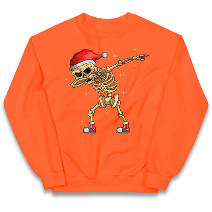 Santa Skellington Dabbing Christmas kids sweatshirt