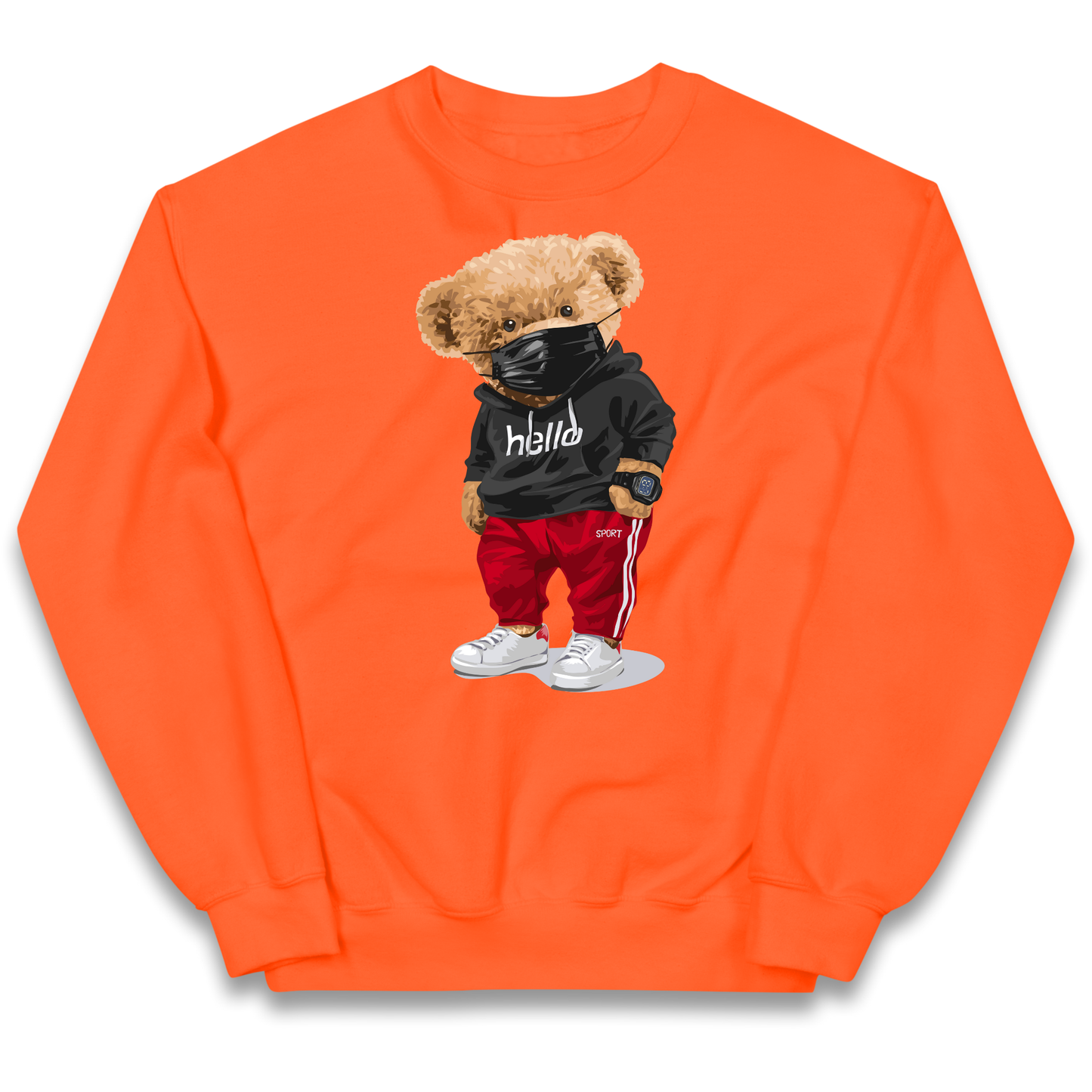 Teddy Bear Hello Streetwear kids sweatshirt