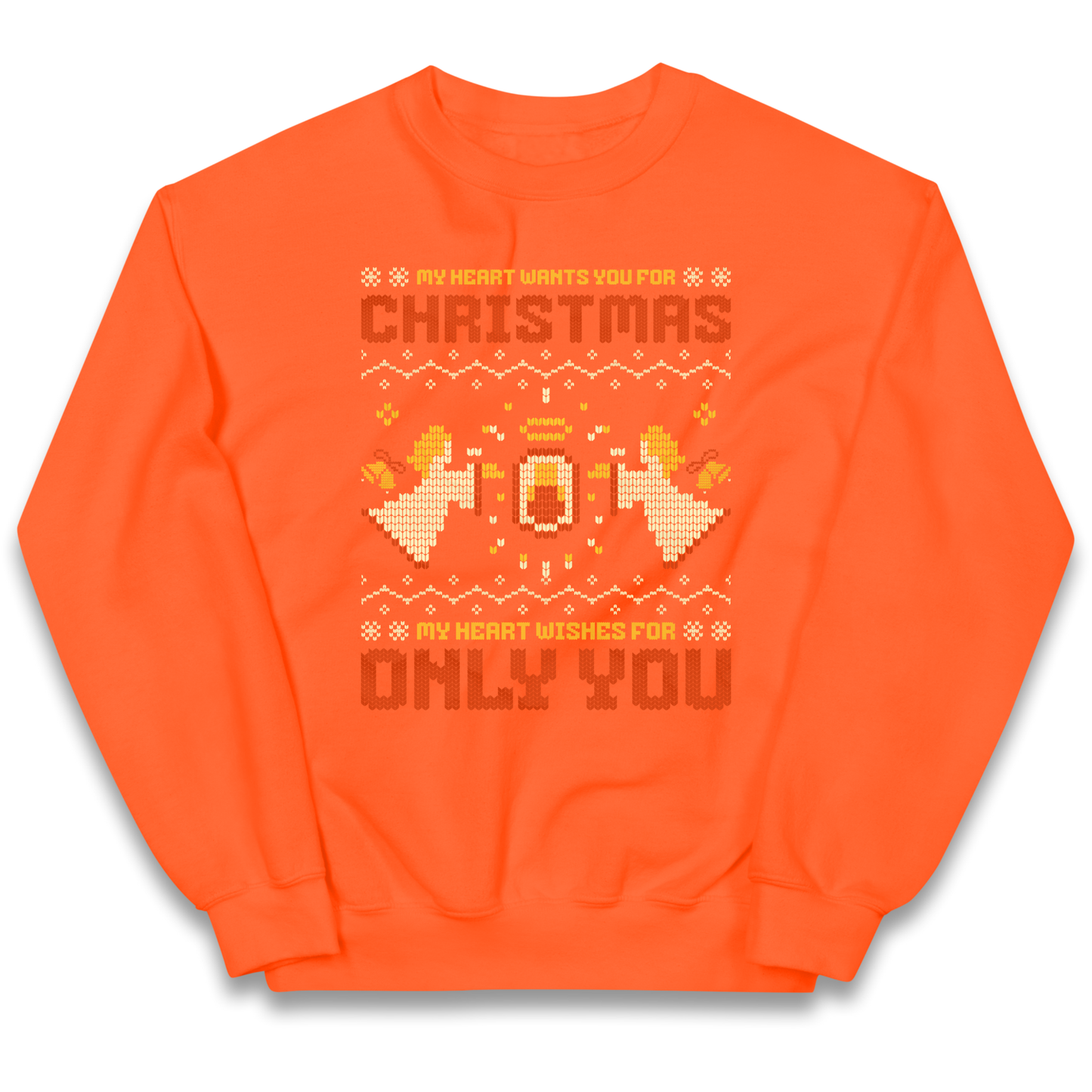 My Heart Wants You For Christmas Only You Christmas kids sweatshirt