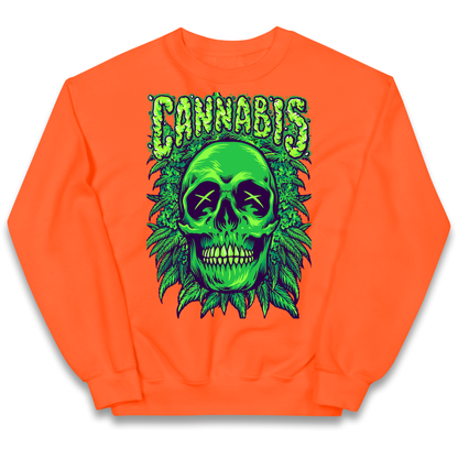 Cannabis Skull kids sweatshirt
