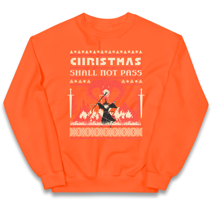 Christmas Shall Not Pass kids sweatshirt