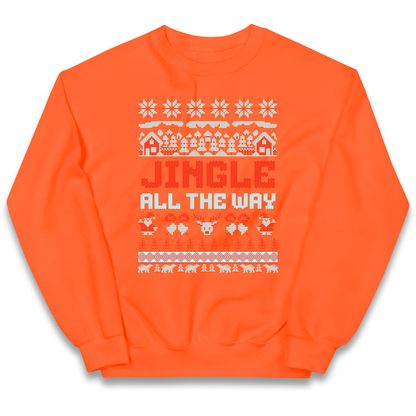Jingle All The Way Christmas kids sweatshirt