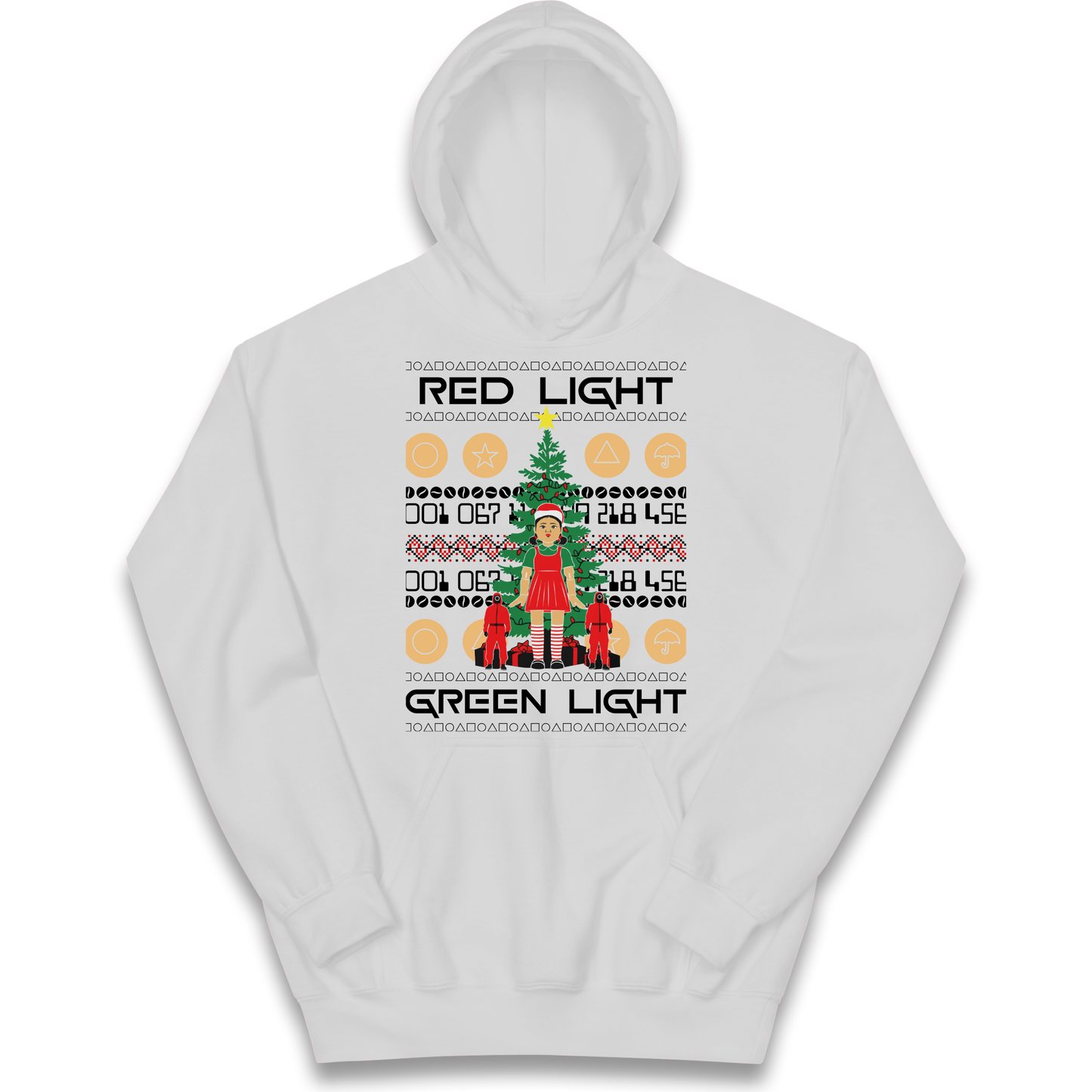 Squid Game Christmas Kids Hoodie
