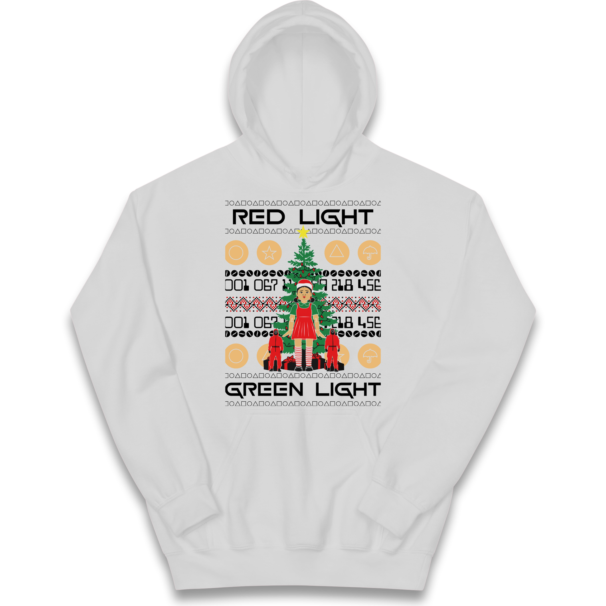 Squid Game Christmas Kids Hoodie
