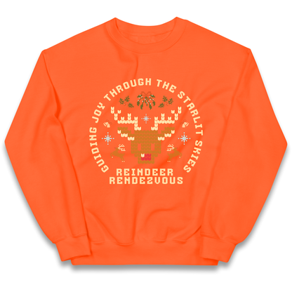 Reindeer Rendezvous Christmas kids sweatshirt