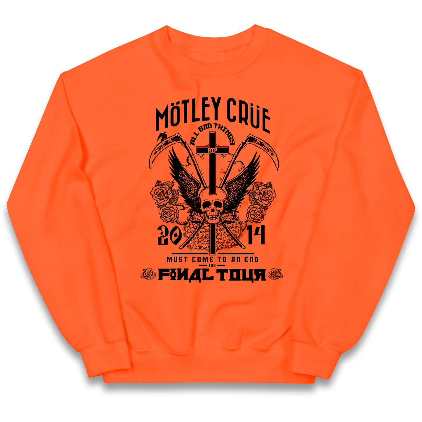 Motley Crue All Bad Things kids sweatshirt