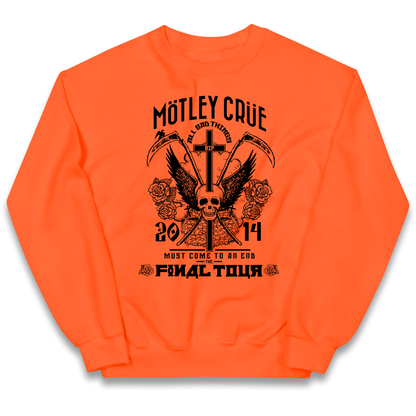 Motley Crue All Bad Things kids sweatshirt