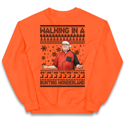 Bunting Wonderland Kids Sweatshirt