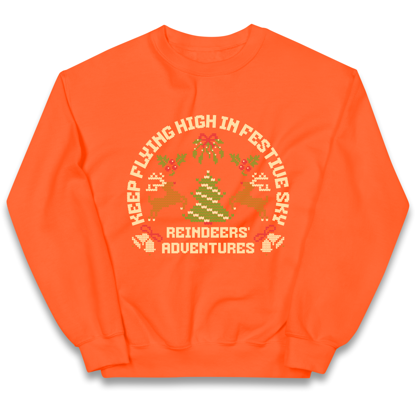 Keep Flying High In Festive Sky Christmas kids sweatshirt