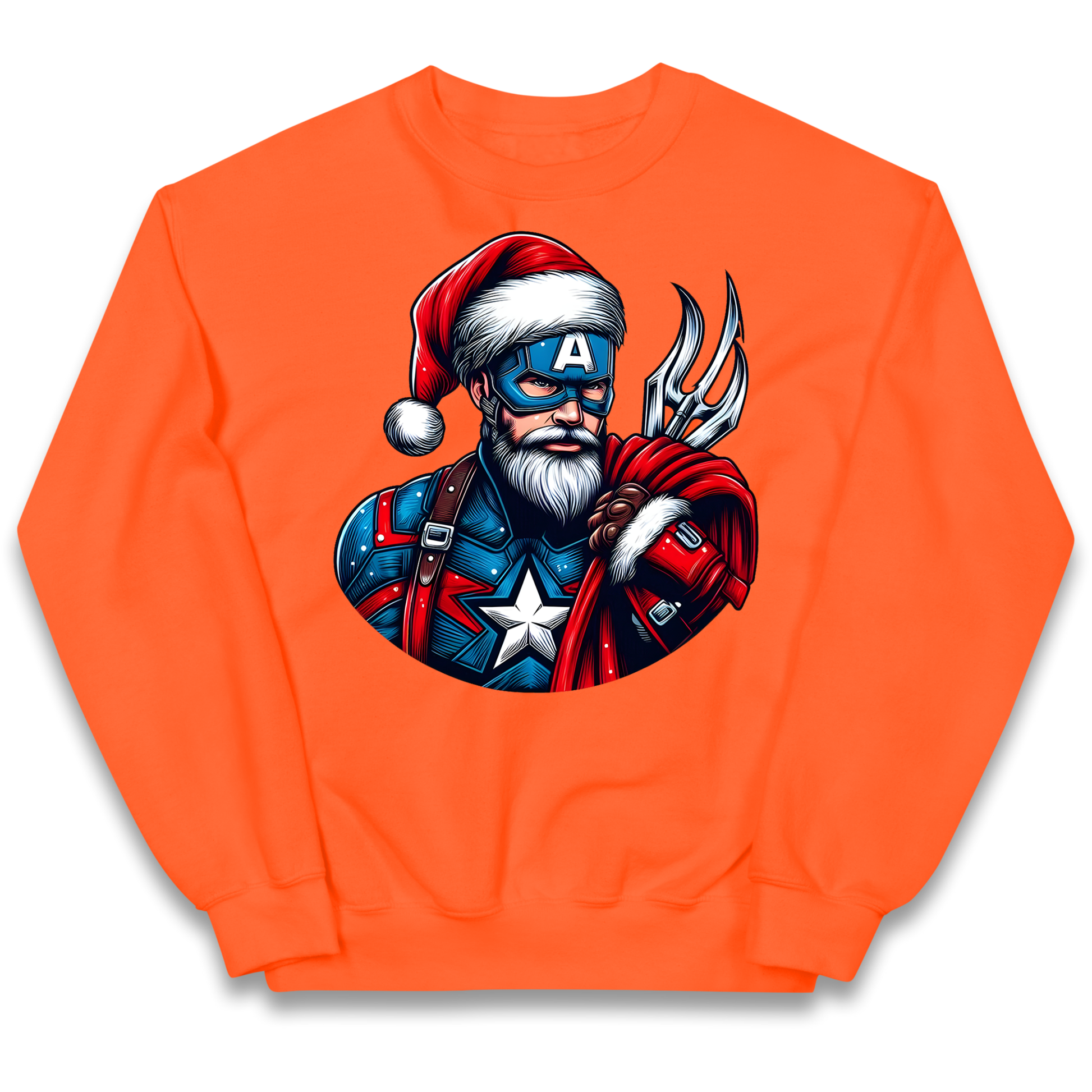 Captain America Santa kids sweatshirt