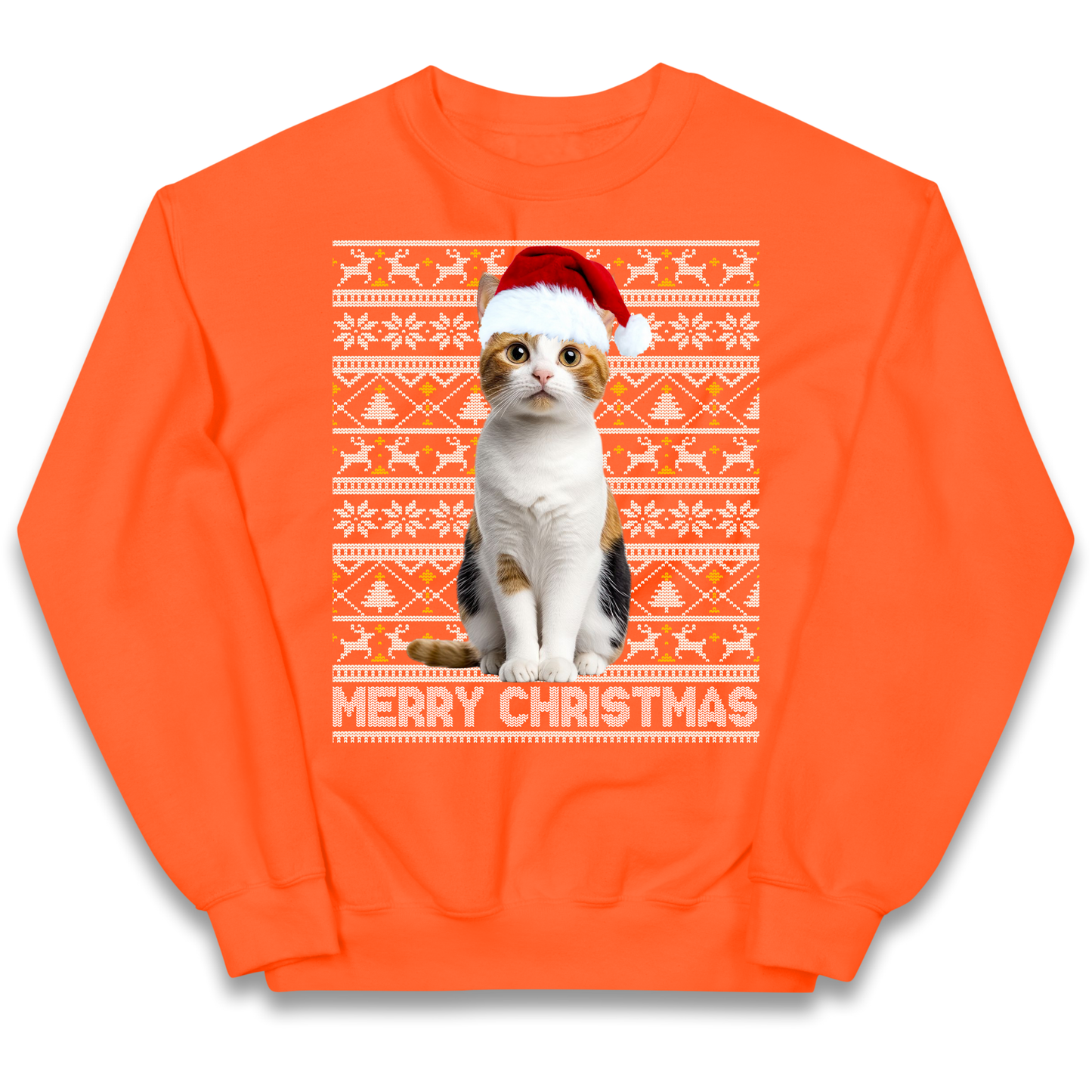 Merry Christmas Cat kids sweatshirt