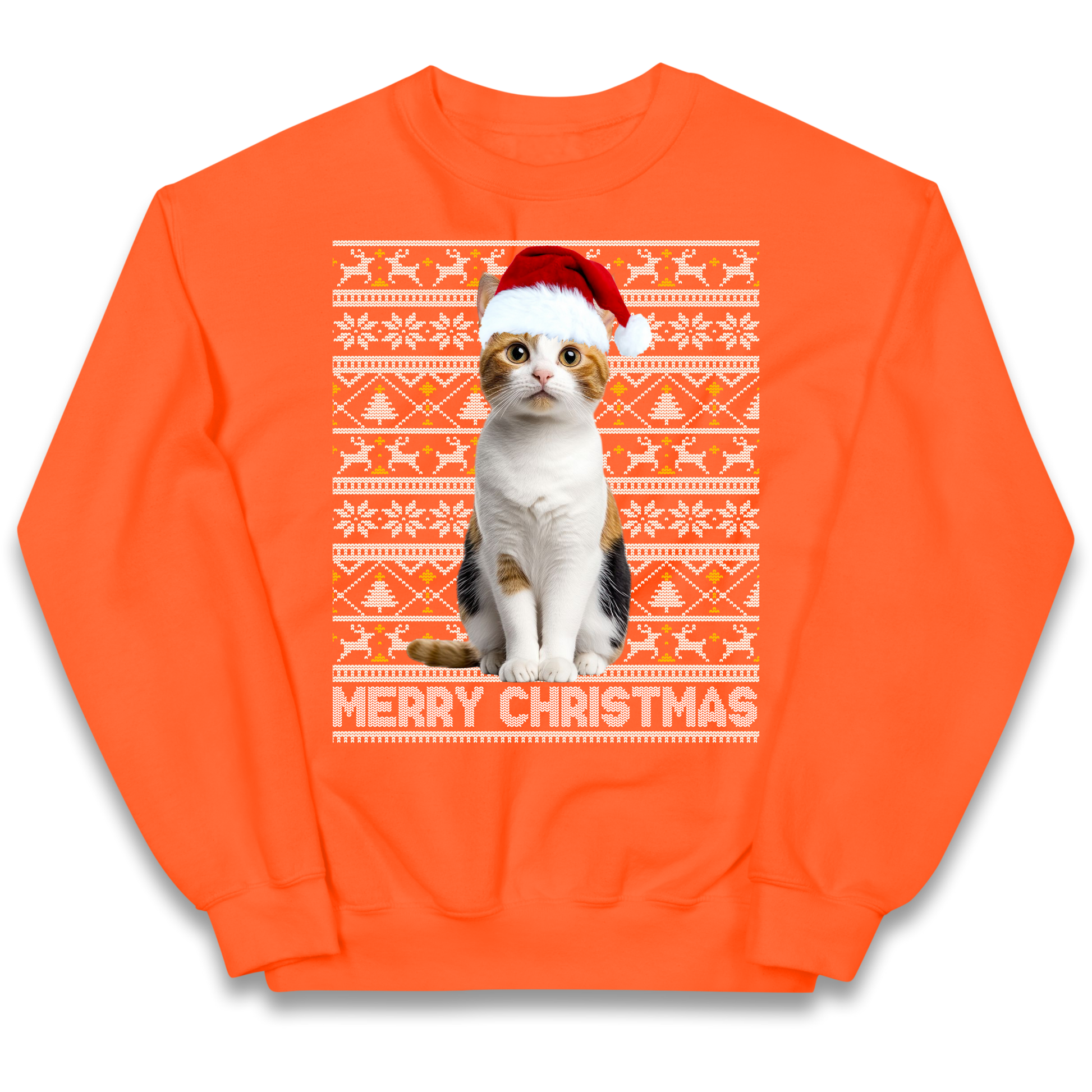 Merry Christmas Cat kids sweatshirt