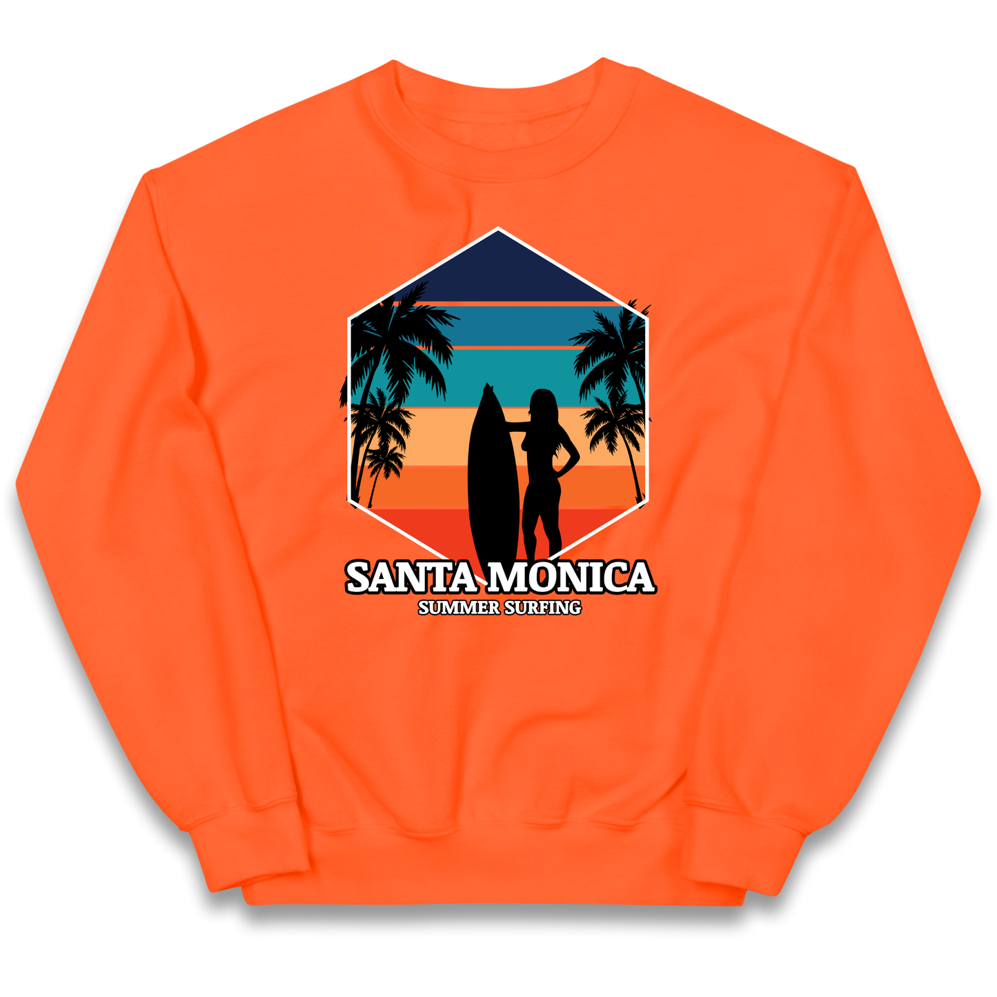 Santa Monica Summer Surfing kids sweatshirt