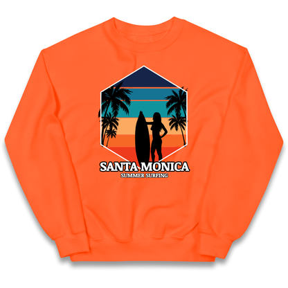 Santa Monica Summer Surfing kids sweatshirt