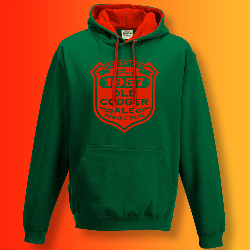 1957 Contrast Hoodie Royal Blue Sun Yellow