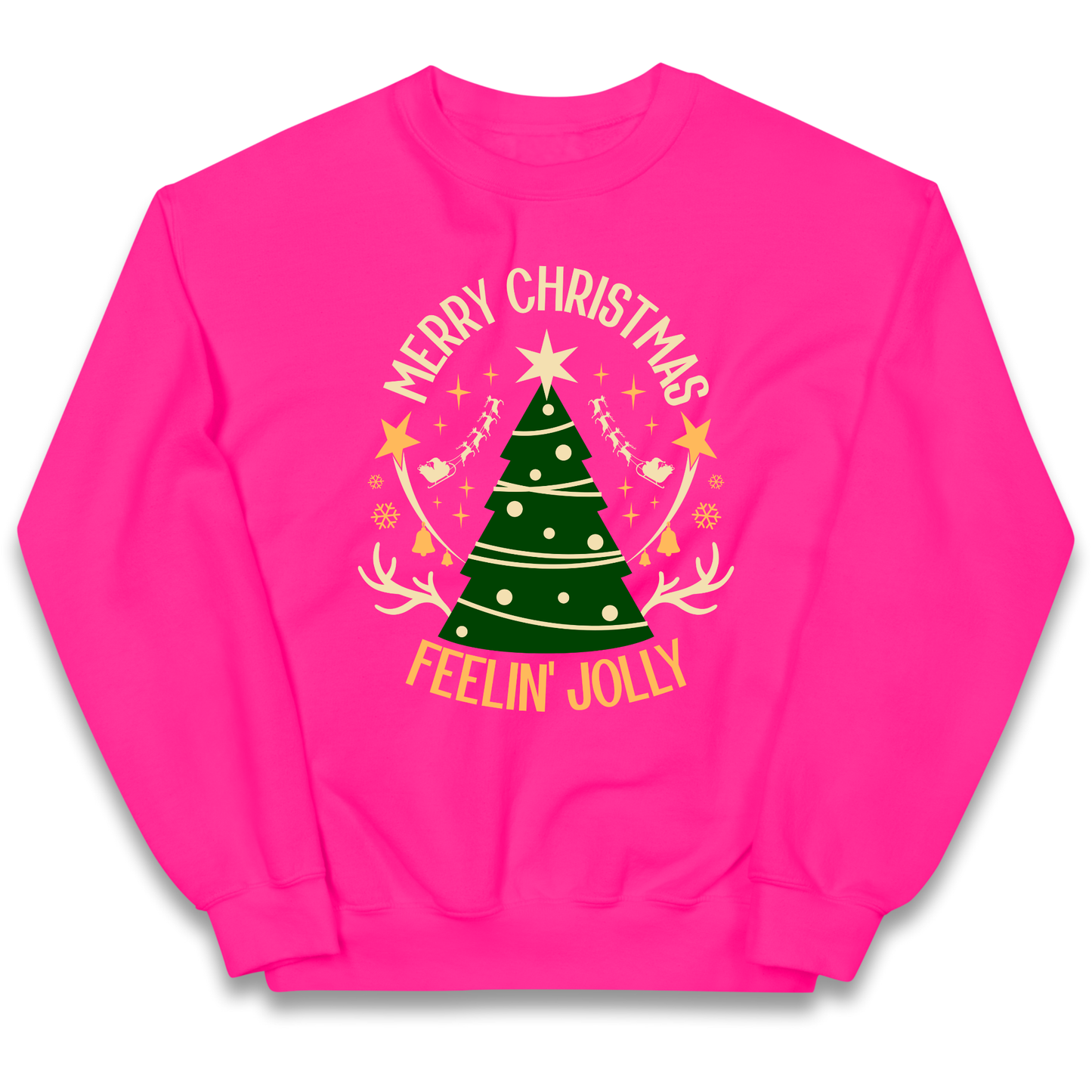 Merry Christmas Feeling Jolly Christmas kids sweatshirt