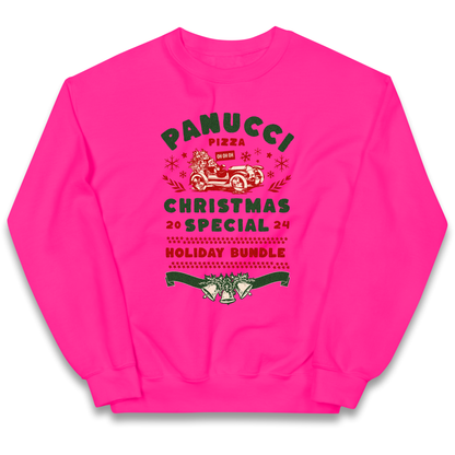 Panucci Pizza Christmas Special Christmas kids sweatshirt