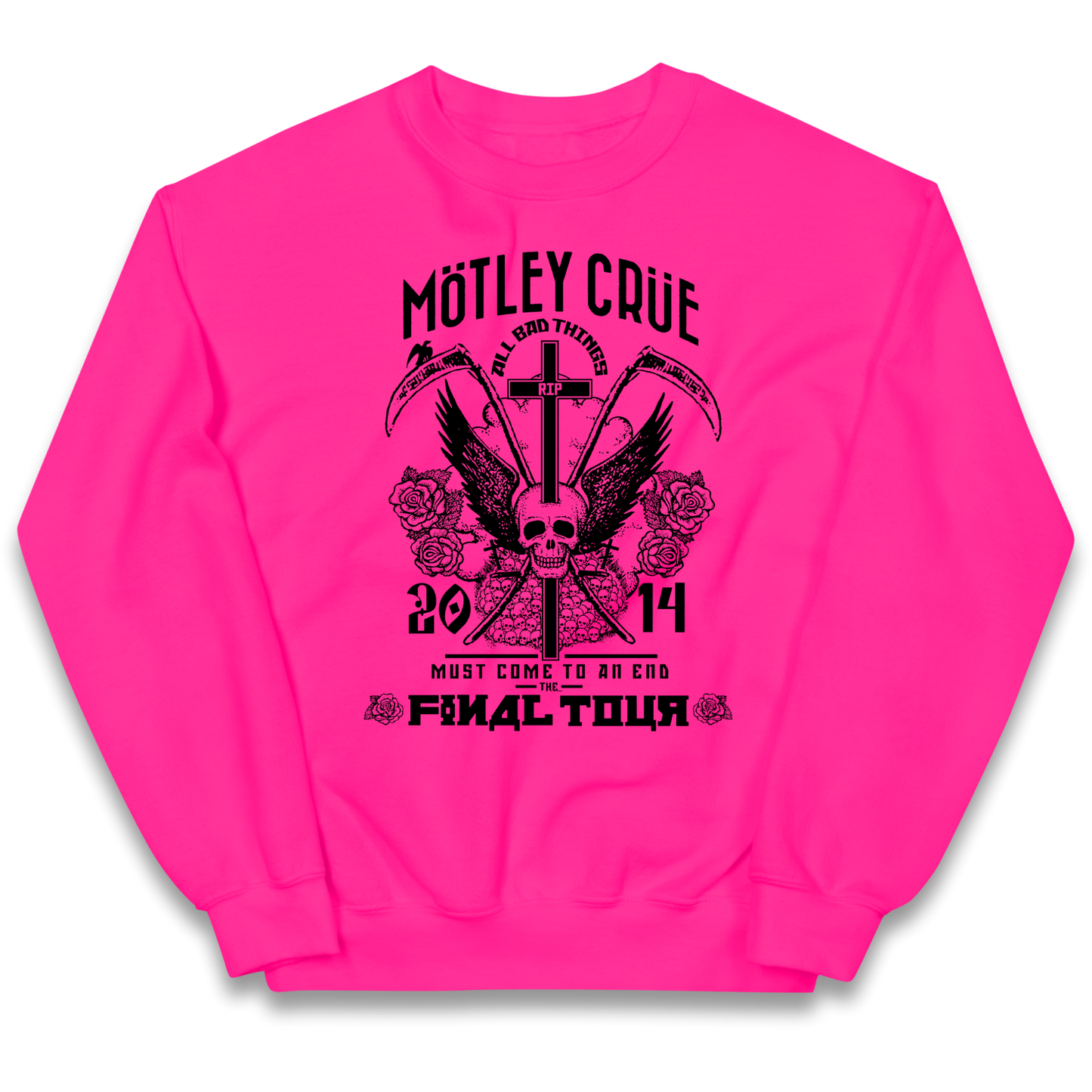 Motley Crue All Bad Things kids sweatshirt