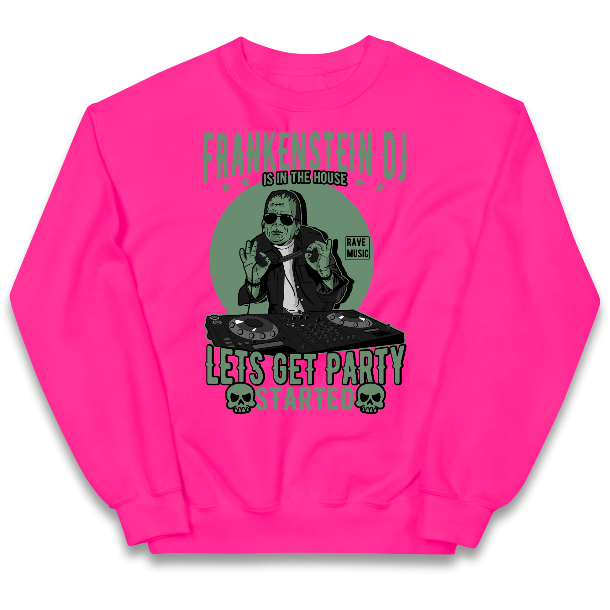 Frankenstein DJ kids sweatshirt