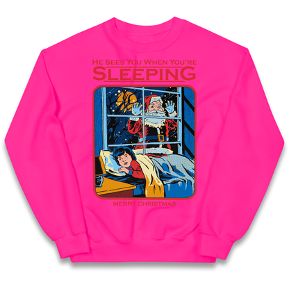 Creepy Santa Claus Christmas kids sweatshirt
