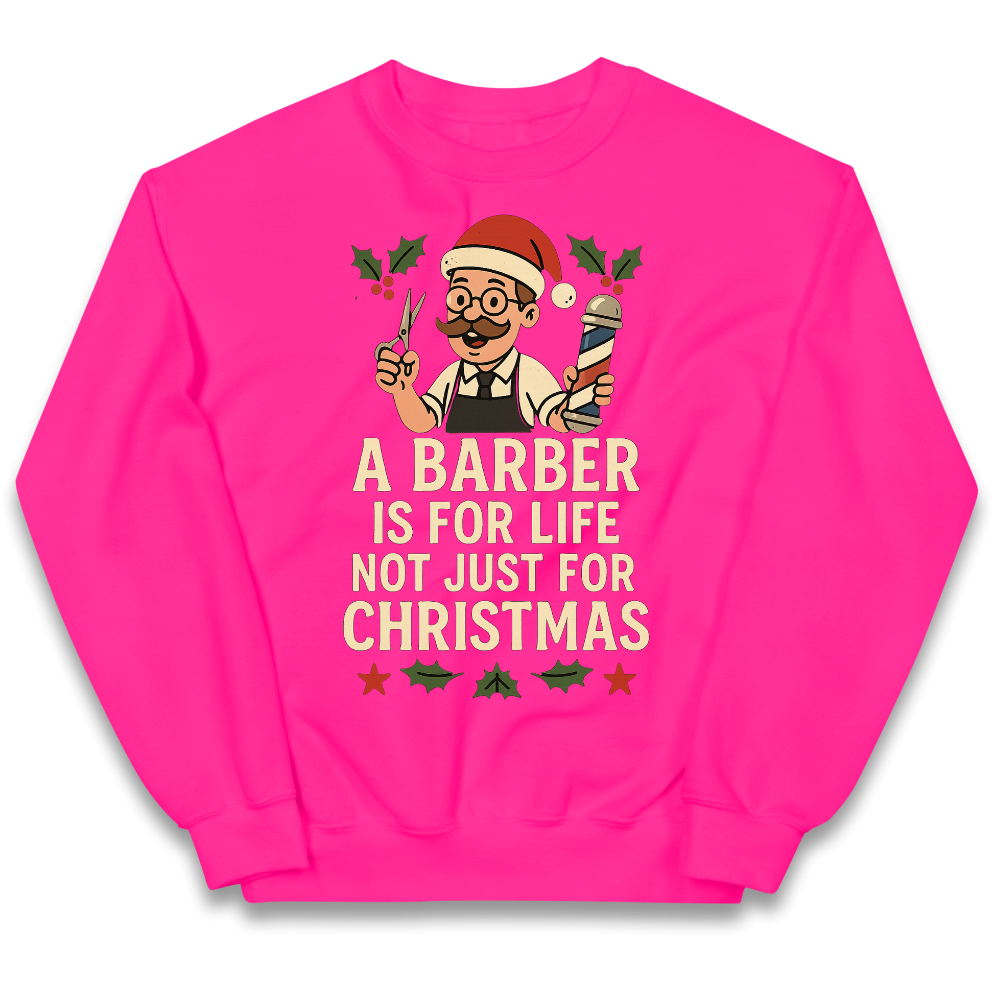 Barber Christmas Kids Jumper