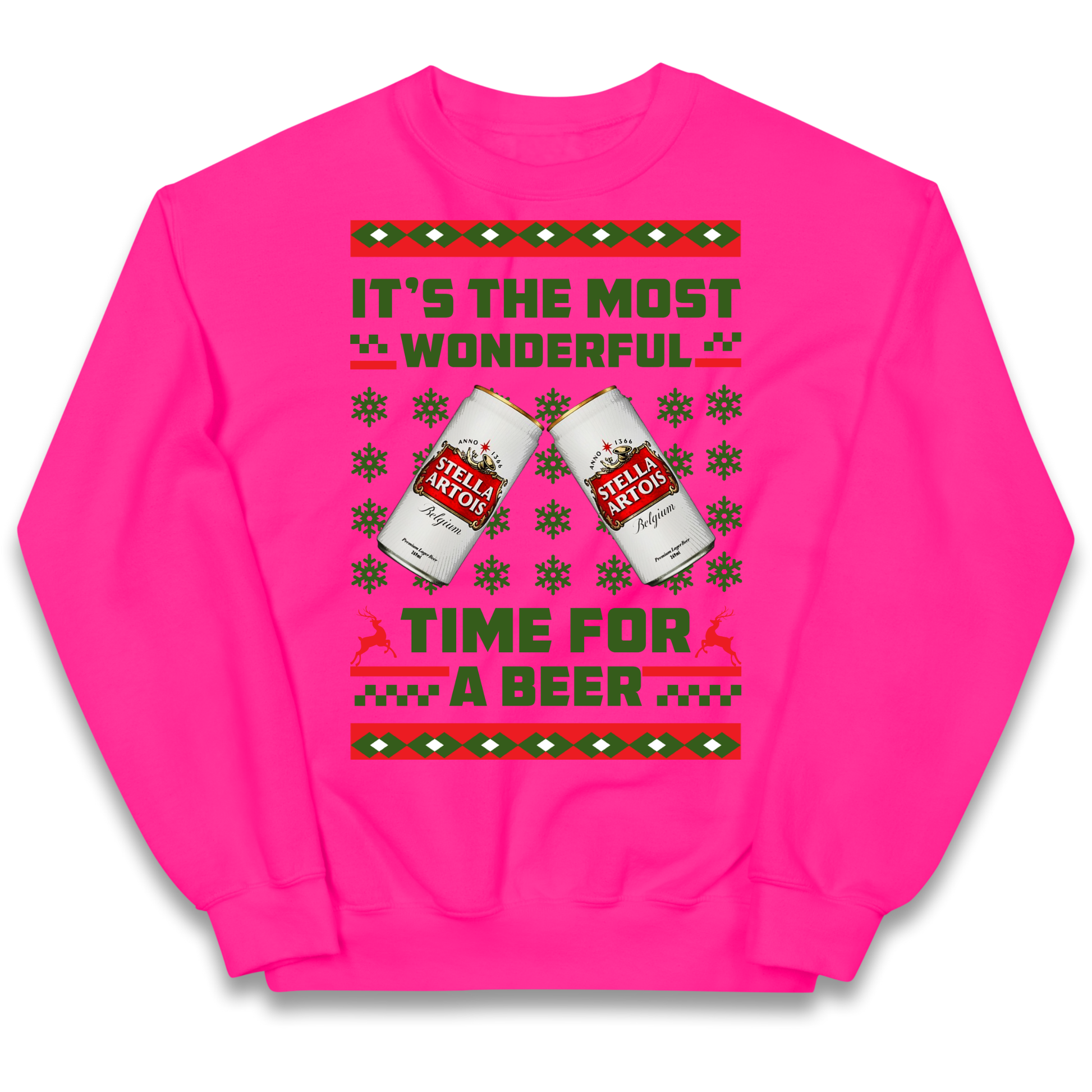 Its The Most Wonderful Time for A Beer Stella Christmas kids sweatshirt