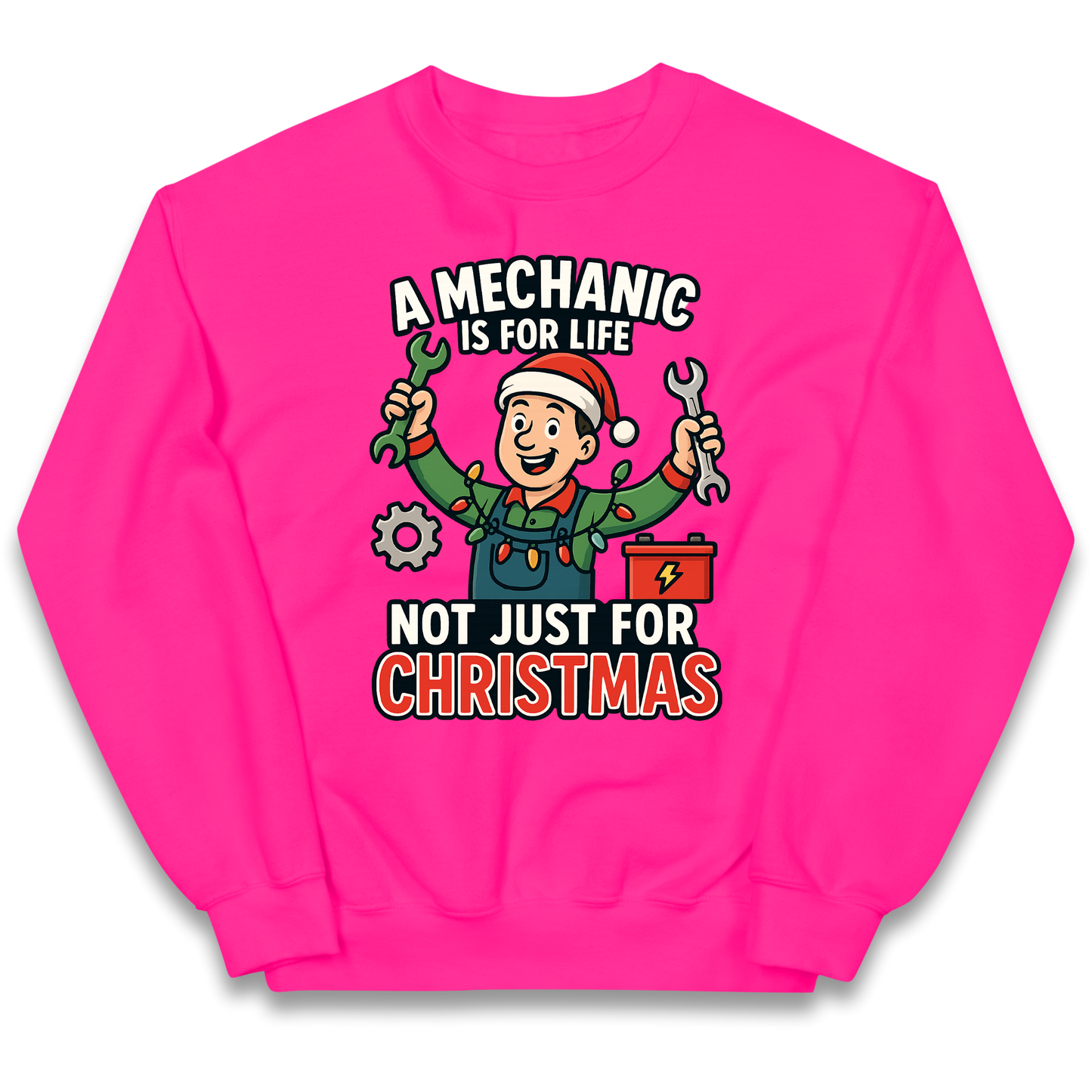Mechanic Christmas Kids Jumper