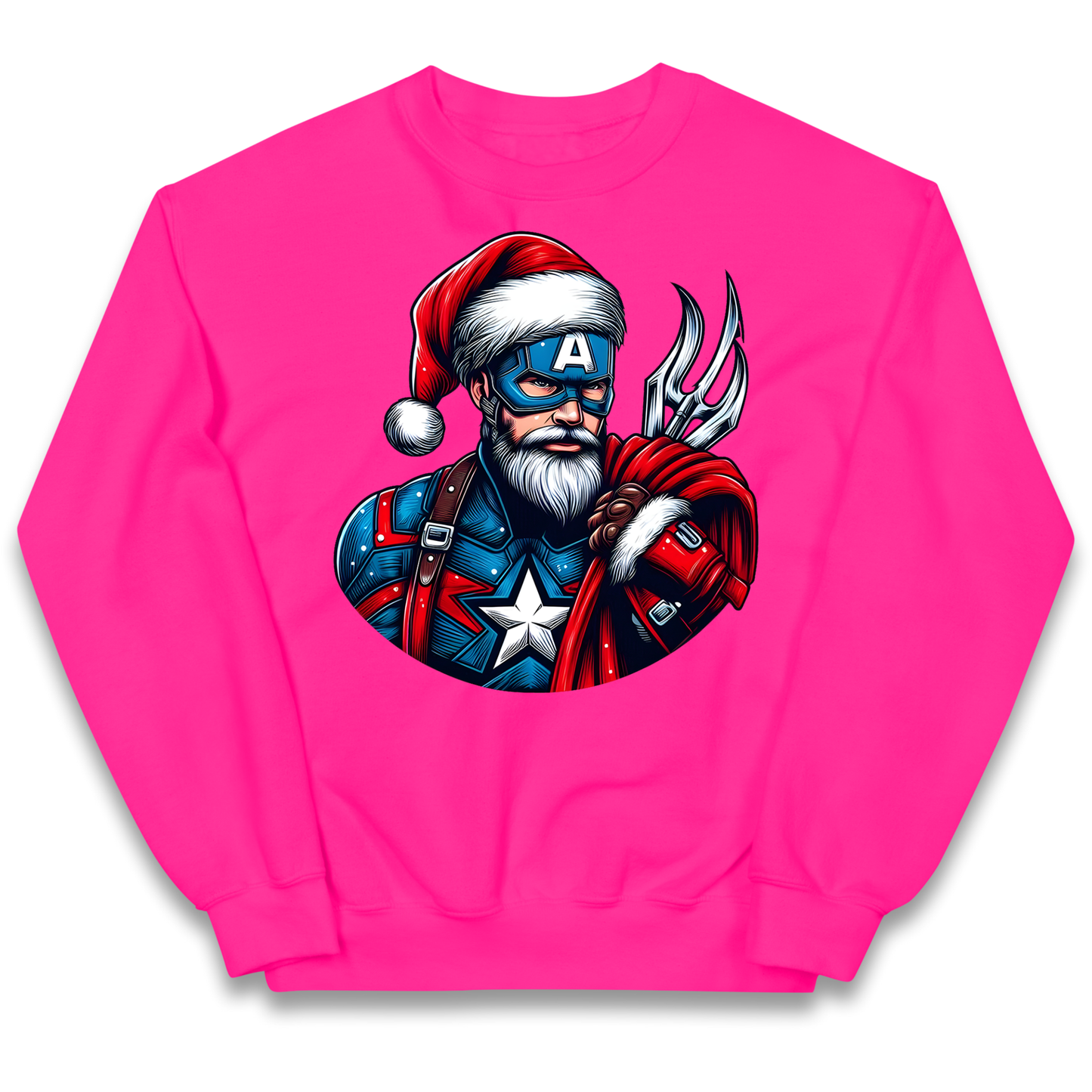 Captain America Santa kids sweatshirt