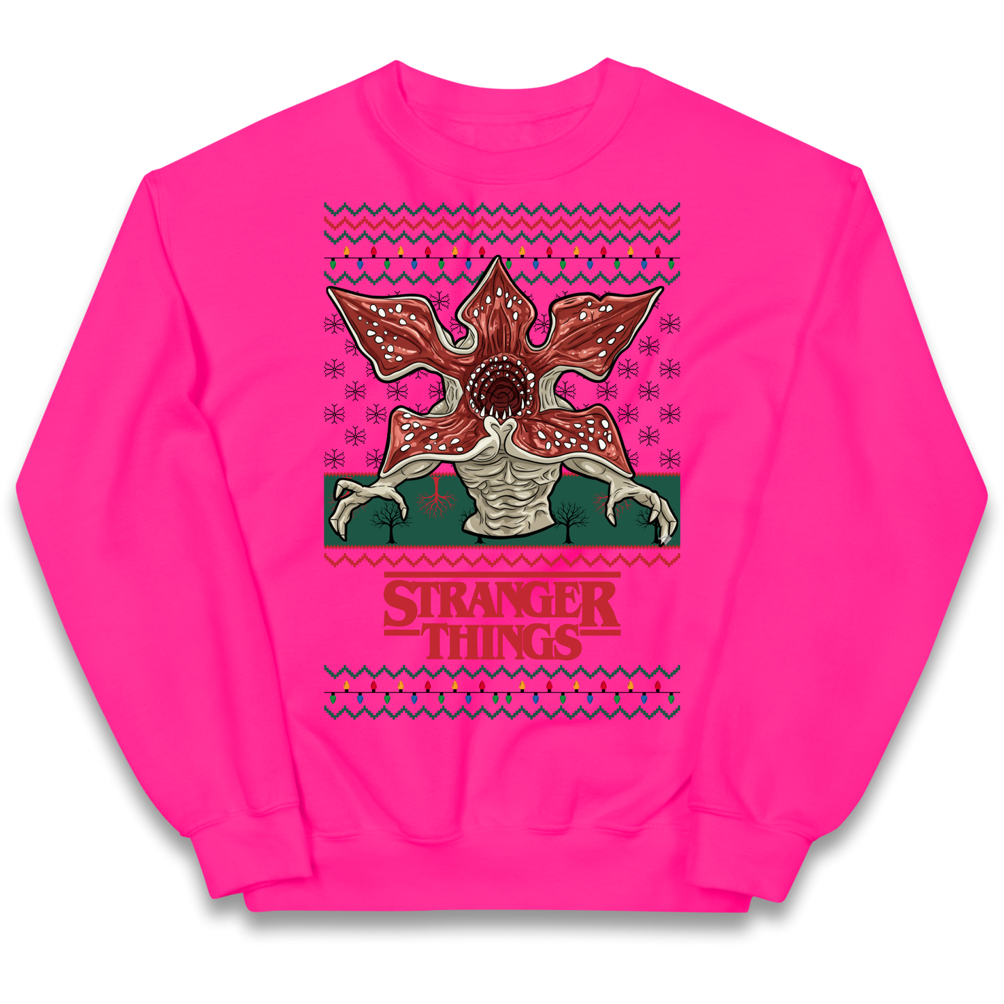 Demogorgon Christmas Kids Jumper