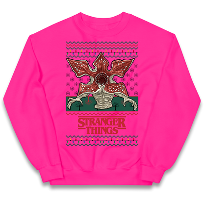Demogorgon Christmas Kids Jumper