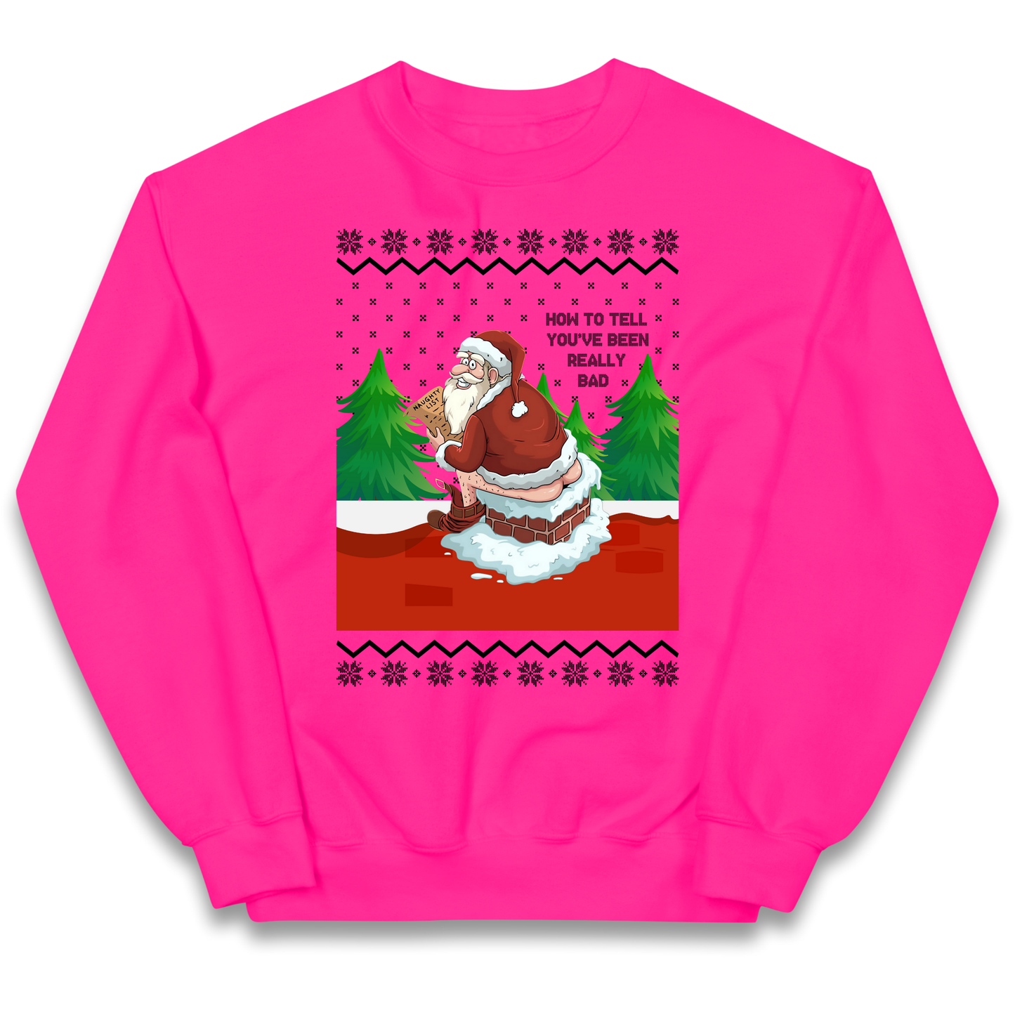 How To Tell That You've Been Really Bad kids sweatshirt