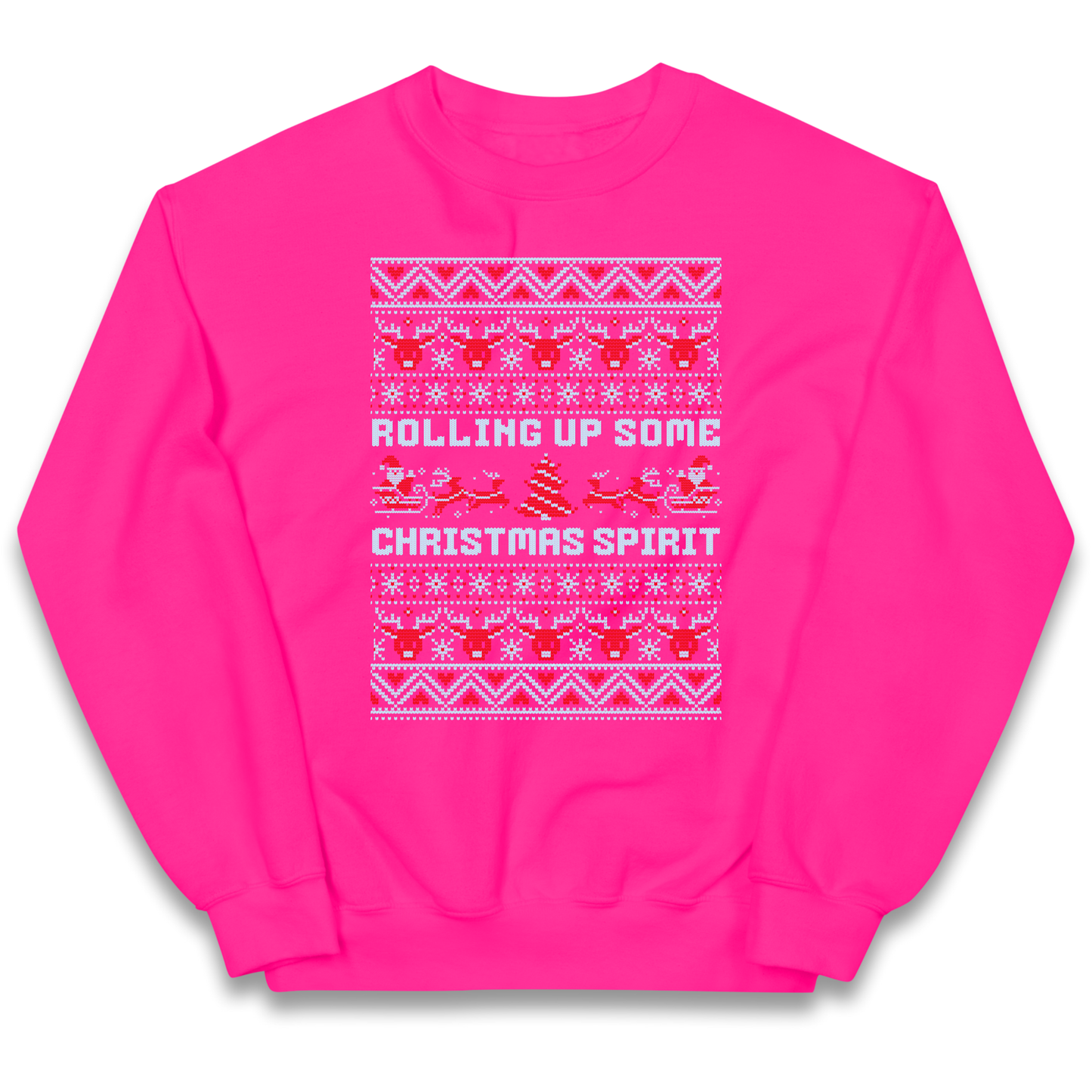Rolling up Some Christmas Spirit kids sweatshirt