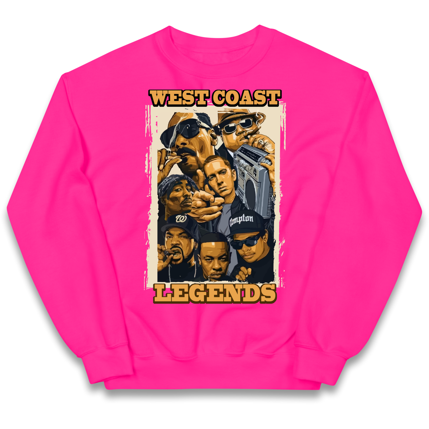 West Coast Legends Rappers kids sweatshirt