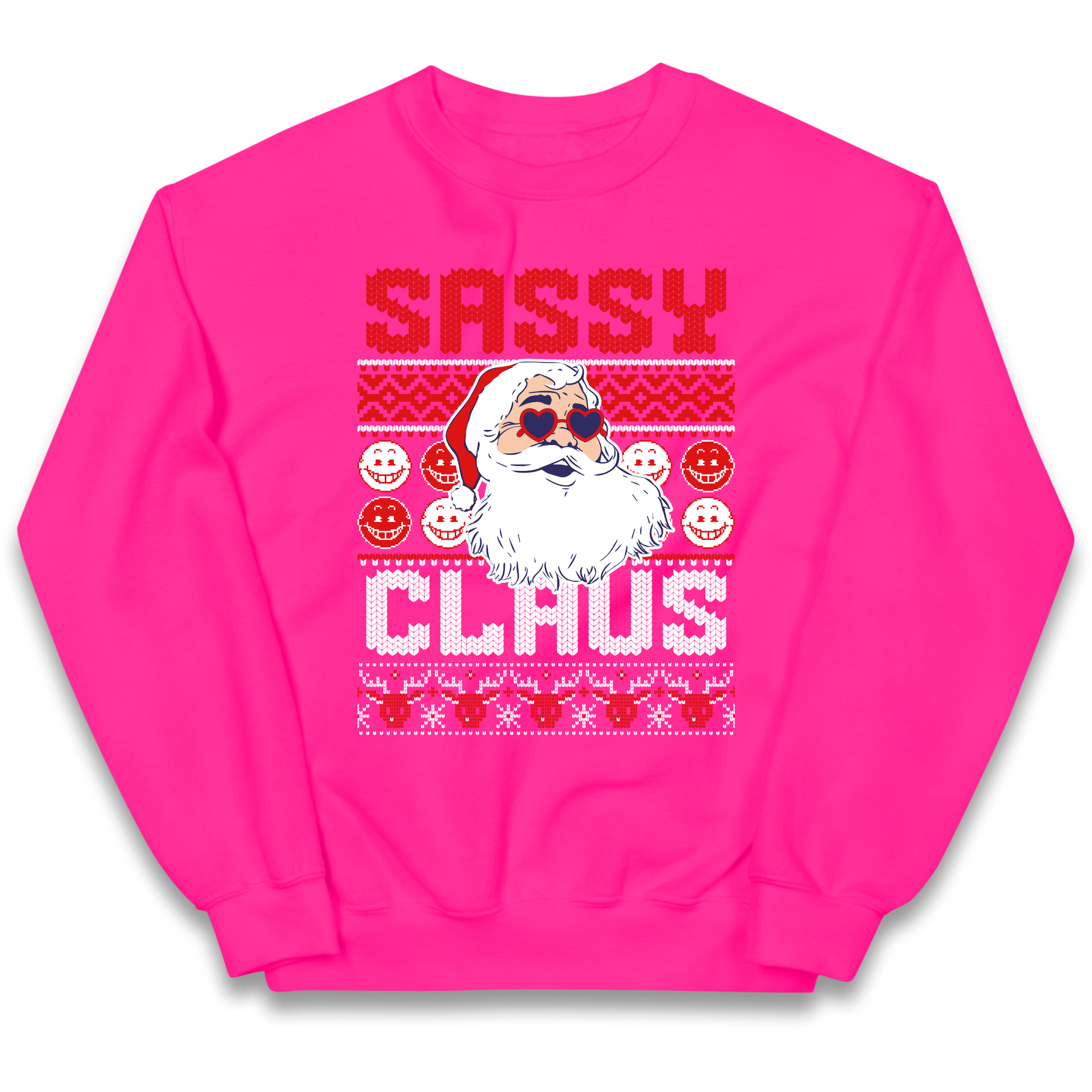 Sassy Claus Santa Christmas kids sweatshirt