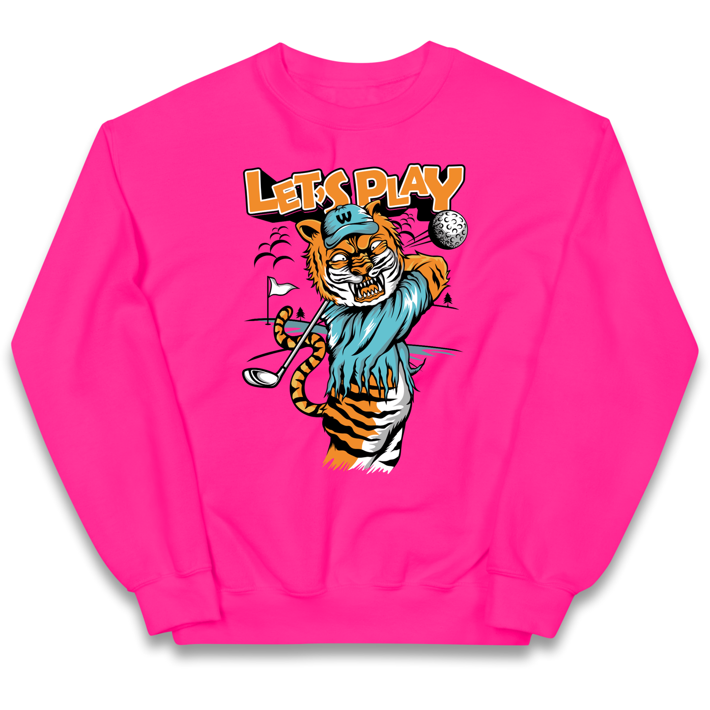Lets Play Golf Tiger kids sweatshirt