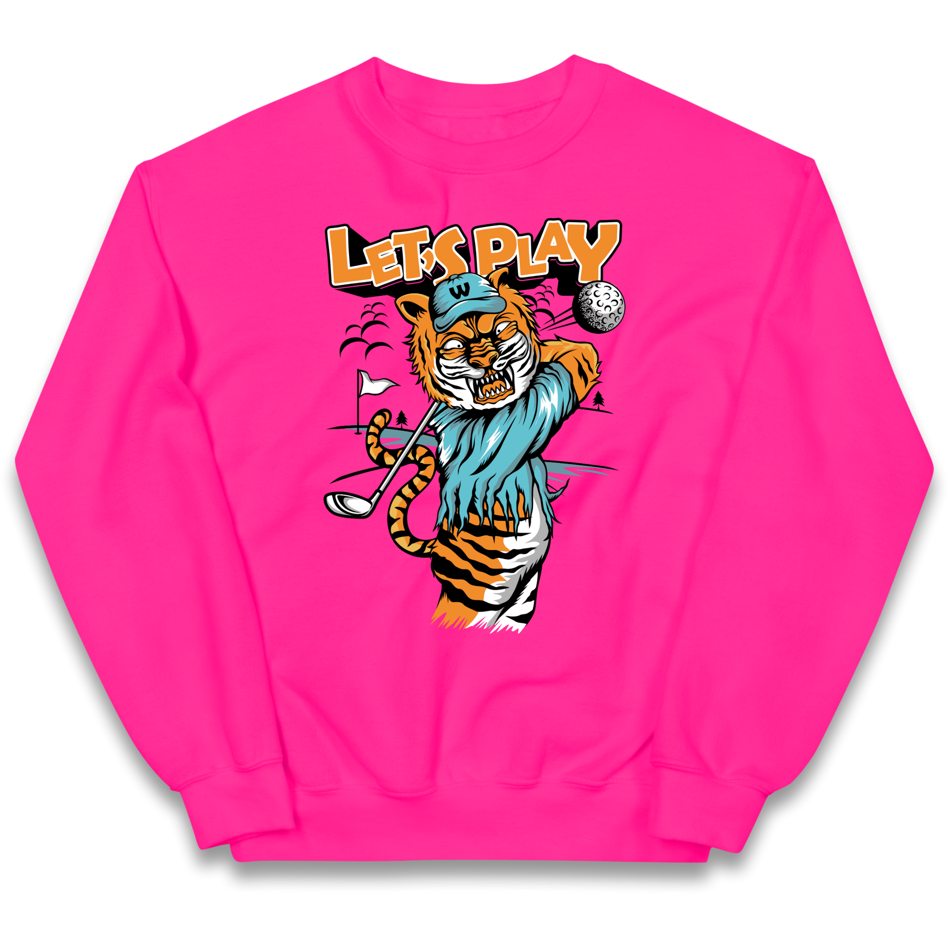 Lets Play Golf Tiger kids sweatshirt