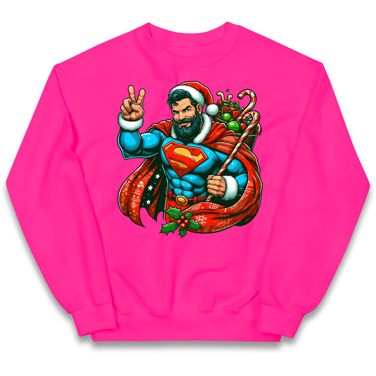 Superman Santa kids sweatshirt