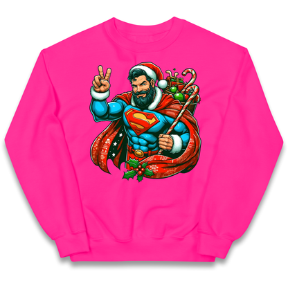 Superman Santa kids sweatshirt